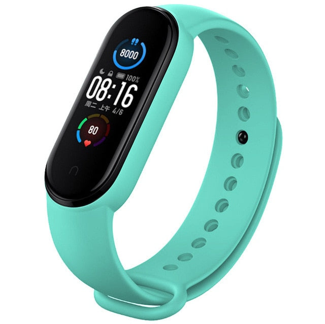 Strap for Xiaomi Mi Band 6 5 4 3 Sport Wristband Silicone Bracelet Mi Band 3 4 Band5 replacement straps For mi band 6 watch band