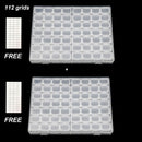 56/28/8 Slots Plastic Storage Box Diamond Painting Kits Nail Art Rhinestone Tools Beads Storage Boxes Case Organizer Holder Sale