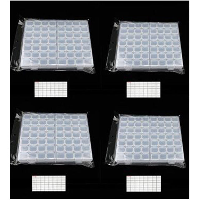 56/28/8 Slots Plastic Storage Box Diamond Painting Kits Nail Art Rhinestone Tools Beads Storage Boxes Case Organizer Holder Sale