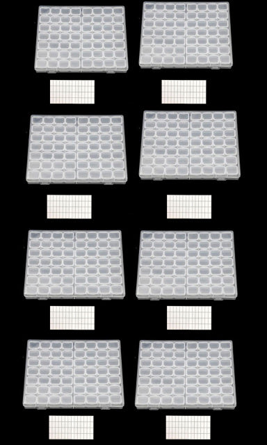 56/28/8 Slots Plastic Storage Box Diamond Painting Kits Nail Art Rhinestone Tools Beads Storage Boxes Case Organizer Holder Sale