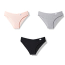 Julexy New 2021 Cotton Sexy Panties for Women Underpants Briefs Underwear Plus Size Pantys Lingerie 3PCS/Set 8 Solid Color