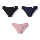 Julexy New 2021 Cotton Sexy Panties for Women Underpants Briefs Underwear Plus Size Pantys Lingerie 3PCS/Set 8 Solid Color