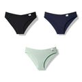 Julexy New 2021 Cotton Sexy Panties for Women Underpants Briefs Underwear Plus Size Pantys Lingerie 3PCS/Set 8 Solid Color