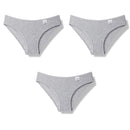 Julexy New 2021 Cotton Sexy Panties for Women Underpants Briefs Underwear Plus Size Pantys Lingerie 3PCS/Set 8 Solid Color