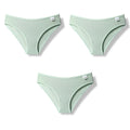 Julexy New 2021 Cotton Sexy Panties for Women Underpants Briefs Underwear Plus Size Pantys Lingerie 3PCS/Set 8 Solid Color