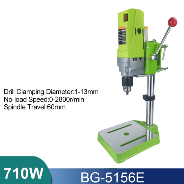 ALLSOME Mini Bench Drill Bench Drilling Machine Variable Speed Drilling Chuck 1-16mm For DIY Wood Metal Electric Tools