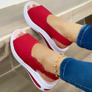 Summer Fashion Women's Wedges Sandals Beach Casual Female Platform Peep Toe Shoes Slingback Lady Mixed Colors Buckle Sandals