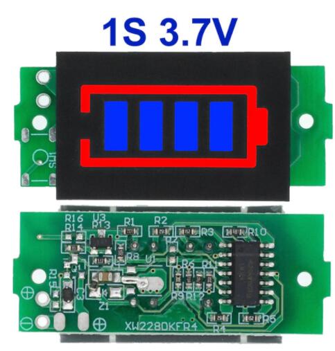 1-8S 1S/2S/3S/4S Single 3.7V Lithium Battery Capacity Indicator Module 4.2V Display Electric Vehicle Battery Power Tester Li-ion
