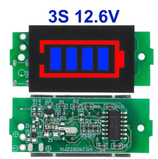 1-8S 1S/2S/3S/4S Single 3.7V Lithium Battery Capacity Indicator Module 4.2V Display Electric Vehicle Battery Power Tester Li-ion