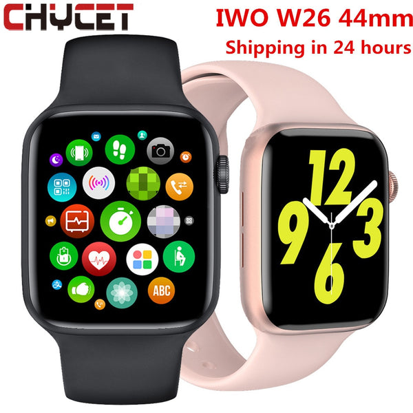 2021 Original IWO W26 Smart Watch Men/Women Heart Rate/Blood Pressure Monitor Clock Bluetooth Call Smartwatch For Android IOS