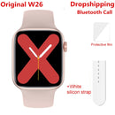 2021 Original IWO W26 Smart Watch Men/Women Heart Rate/Blood Pressure Monitor Clock Bluetooth Call Smartwatch For Android IOS