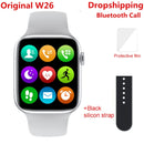 2021 Original IWO W26 Smart Watch Men/Women Heart Rate/Blood Pressure Monitor Clock Bluetooth Call Smartwatch For Android IOS