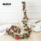 2.2M Artificial rose flowers rattan autumn Small Peony String decor silk fake garland for wedding home hotel Garden Decoration