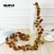 2.2M Artificial rose flowers rattan autumn Small Peony String decor silk fake garland for wedding home hotel Garden Decoration