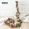 2.2M Artificial rose flowers rattan autumn Small Peony String decor silk fake garland for wedding home hotel Garden Decoration