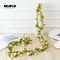 2.2M Artificial rose flowers rattan autumn Small Peony String decor silk fake garland for wedding home hotel Garden Decoration