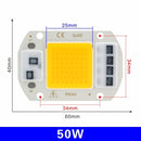 LED COB Chip Lamp 10W 20W 30W 50W 220V Smart IC No Need Driver LED Bulb 3W 5W 7W 9W for Flood Light Spotlight Diy Lighting