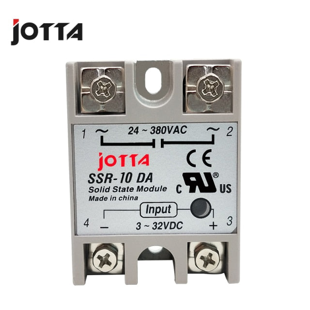 Solid State Relay SSR 10DA 25DA 40DA DC Control AC White Shell Single Phase Without Plastic Cover