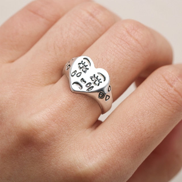 17KM Trendy Gold Butterfly Rings For Women Men Lover Couple Rings Set Friendship Engagement Wedding Open Rings 2021 Jewelry