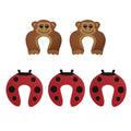 5Pcs/Lot Protection Baby Safety Cute Animal Security Door Stopper Baby Card Lock Newborn Care Child Finger Protector
