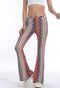 High Waist Print Flare Leggings Summer Vintage Flare Pants 2020 Women Fashion Sexy Bodycon Trousers Casual Bell Bottom Leggings