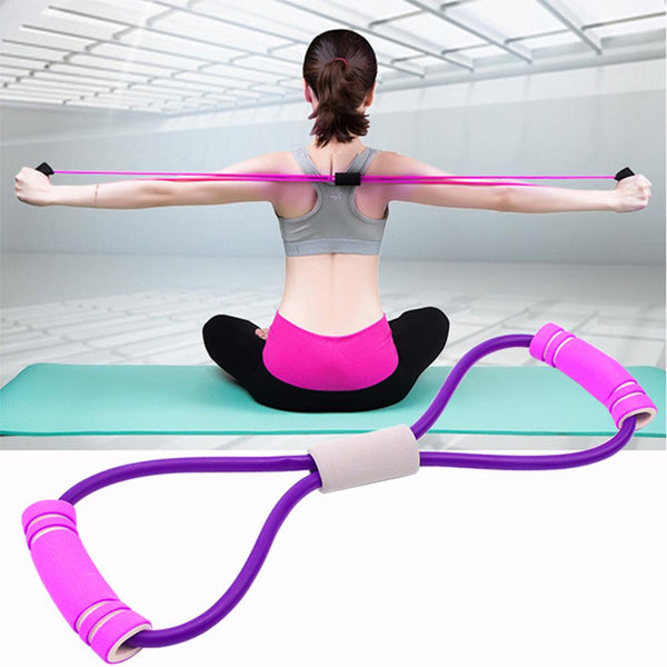 Portable Elastic Rubber Expander Rope Exercise Gym Muscle Resistance Bands Pilates Yoga Belt Sport Women Fitness Equipment