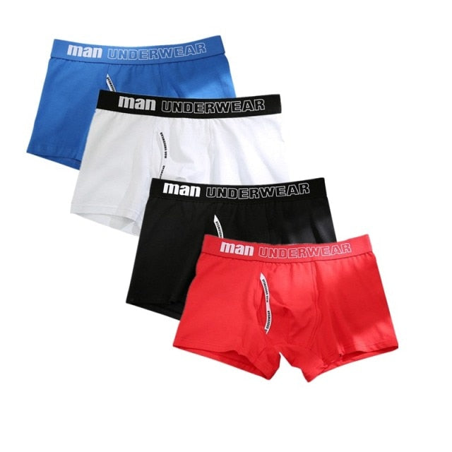 4pcs boxer mens underwear men cotton underpants male pure men panties shorts underwear boxer shorts  cotton solid cuecas 365