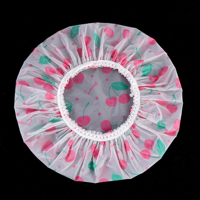 Waterproof Bath Hat Thickened Waterproof And Oil Fume Cap Women Spa Hair Salon Supplies Shower Cap Bathroom Accessories