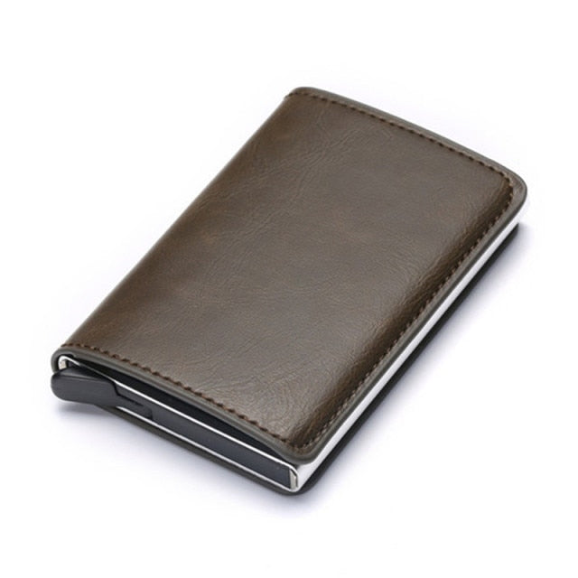 Aluminum Metal Credit Business Mini Card Wallet 2021 Dropshipping Man Women Smart Wallet Business Card Holder Rfid Wallet