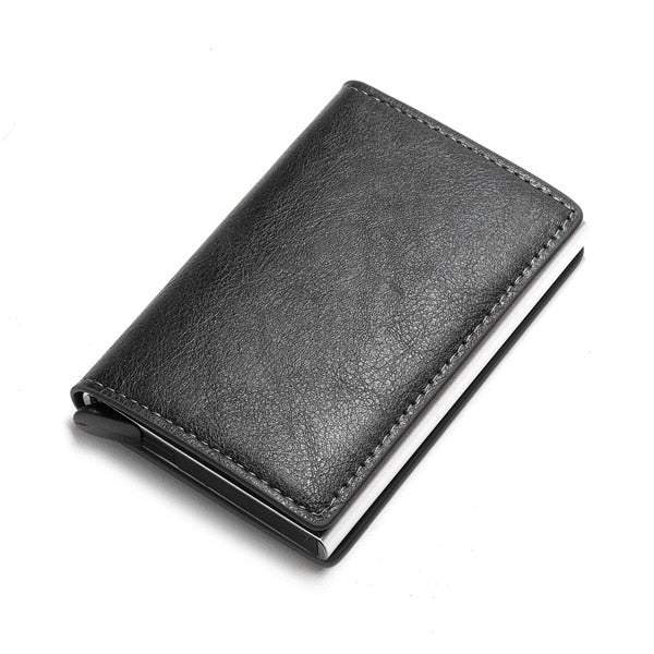 Aluminum Metal Credit Business Mini Card Wallet 2021 Dropshipping Man Women Smart Wallet Business Card Holder Rfid Wallet