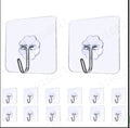 24Pcs Strong Transparent Suction Cup Sucker Wall Hooks Hanger Kitchen Bathroom wall-mounted Design Hanger seamless adhesive hook