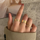Punk Fashion Butterfly Rings For Women Men Gold Silver Color Lover Couple Butterfly Ring Set Opening Engagement Wedding Jewelry