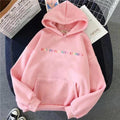 2021 New Treat People with Kindness Fashion Hoodeds Women Vintage Casual Punk Letter Hip Hop Hooded S-3XL