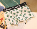 Cotton Men's Underwear Boxer Maple Leaf Men's shorts Personality Boy Boxer Personality Fit Sports Boxer Shorts Men's Panties