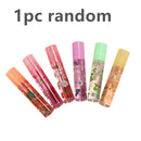 New Crystal Shimmer Lip Gloss Transparent Shiny Roller Ball Lip Glaze Moisturizing Liquid Lip Oil Make Up Tool Random TSLM1