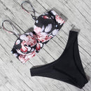 Animal Print Leopard Bikini Push Up Swimsuit Sexy Women Bikini Set 2021 Brazilian Thong Bathing Suit Bandeau Beach Wear Swimwear