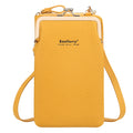 Baellerry Fashion Crossbody Bags Women Mini PU Leather Shoulder Messenger Bag For Girls Yellow Bolsas Ladies Phone Purse Zipper