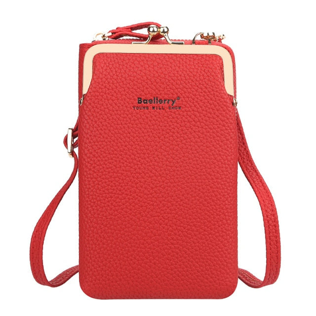 Baellerry Fashion Crossbody Bags Women Mini PU Leather Shoulder Messenger Bag For Girls Yellow Bolsas Ladies Phone Purse Zipper
