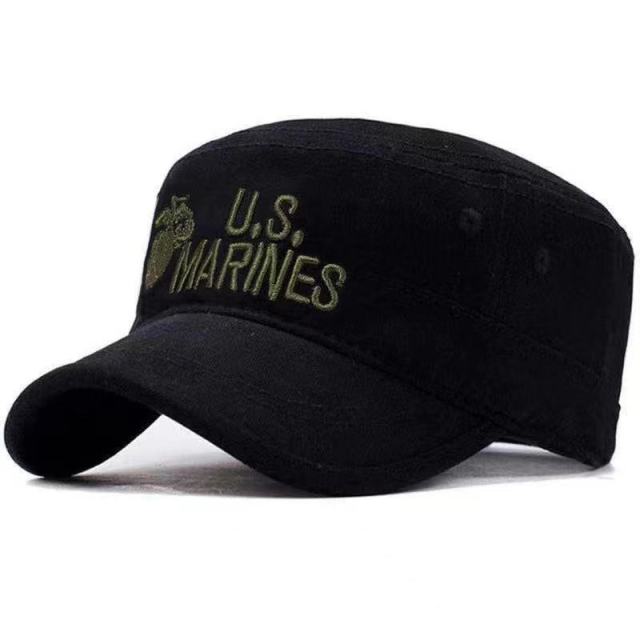 2019 United States US Marines Corps Cap Hat Military Hats Camouflage Flat Top Hat Men Cotton hHat USA Navy Embroidered Camo Hat