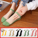 5 Pairs/lot Women Leopard Spring Sesame Street Cute Ankle Socks Cute Funny Lips Print Boat Short Sox Invisible Lady Girl Summer