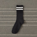 Spring Socks Women Woman  Korean Version of The Two Bars Japanese Striped Cotton Tube  Pile Socks Ins Tide Socks College Style