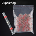Heat Shrinkable Wire Connectors 10/20/30PCS SST21 Waterproof Sleeve AWG22-18 Butt Electrical Splice Tinned Solder Seal Terminal