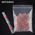 Heat Shrinkable Wire Connectors 10/20/30PCS SST21 Waterproof Sleeve AWG22-18 Butt Electrical Splice Tinned Solder Seal Terminal