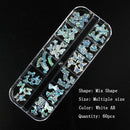 12 grid box 60Pcs 3D Cute Bear/Butterfly Resin Nail Art Decorations Aurora Rhinestone for Nails Glitter DIY Manicure Accessories