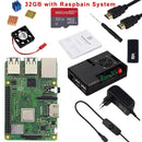 Original Raspberry Pi 3 Model B Plus with WiFi&Bluetooth+ABS Case+CPU Fan+3A Power with ON/OFF Switch+Heat Sink Raspberry Pi 3B+