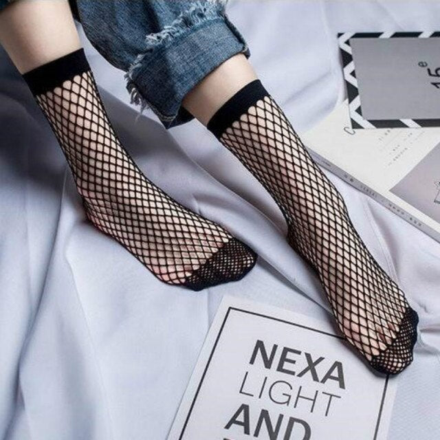 Women's Hollow Net Body Stockings Sexy Pantyhose Black White Red Women's Tights Fishing Net Nightclub Party Women Underwear