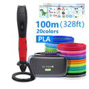 High quality 3D pen 3D printing pen,ABS and PLA filament 1.75mm. USB output, low voltage security, with beautiful storage bag