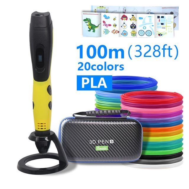 High quality 3D pen 3D printing pen,ABS and PLA filament 1.75mm. USB output, low voltage security, with beautiful storage bag