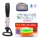 High quality 3D pen 3D printing pen,ABS and PLA filament 1.75mm. USB output, low voltage security, with beautiful storage bag