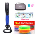 High quality 3D pen 3D printing pen,ABS and PLA filament 1.75mm. USB output, low voltage security, with beautiful storage bag